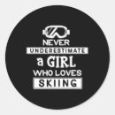 Search for love skiing stickers Snowboarder