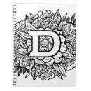 Search for floral notebooks Black and white