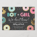 Search for confetti gender reveal invitations Blue or pink
