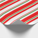 Search for red green striped christmas wrap wrapping paper White