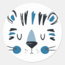 Search for tiger face stickers Cute