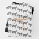 Search for wildlife gift wrap Black and white