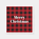 Search for red plaid christmas napkins Rustic