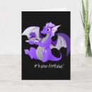 Search for dragon birthday cards Purple