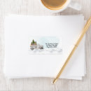 Search for woodland winter return address labels Christmas tree