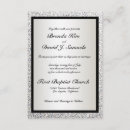 Search for turquoise black wedding invitations Silver
