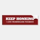 Search for keep honking bumper stickers Funny