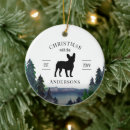 Search for frenchie christmas tree decorations Dog lover