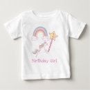 Search for unicorn 1st birthday baby shirts Rainbow