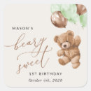 Search for bear stickers Boy birthday
