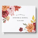 Search for autumn leaves wedding guest books Botanical floral