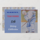 Search for hockey player invitations Blue and white
