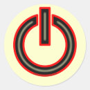 Search for power button stickers Red