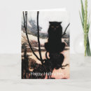 Search for vintage happy halloween cards Black cat