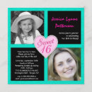 Search for teal black sweet 16 invitations Girls 16th birthday