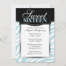Search for zebra print sweet 16 invitations Modern