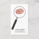Search for forensics business cards Detective