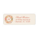 Search for floral wreath return address labels Trendy