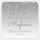 Search for 30th birthday party stickers Thank you