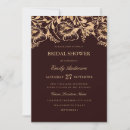 Search for gold and burgundy bridal shower invitations Floral