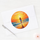 Search for golden sunset stickers Ocean waves