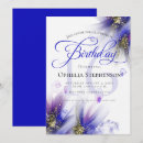 Search for royal purple birthday invitations Calligraphy