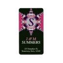 Search for princess wedding return address labels Vintage