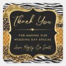 Search for zebra wedding stickers Thank you