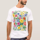 Search for botanical prints tshirts Watercolor