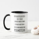 Search for job promotion mugs Congratulations