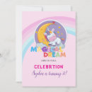 Search for dreaming unicorn invitations For kids