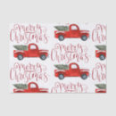 Search for vintage truck tissue paper Red