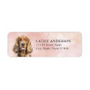 Search for cocker spaniel return address labels Puppy