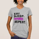 Search for eat sleep anime repeat tshirts Waifu