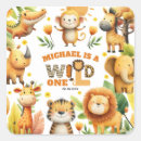 Search for lion cartoon stickers Wild one