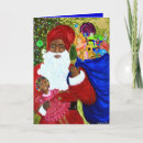 Search for ethnic christmas cards Black santa claus