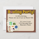 Search for cute bowling invitations Party