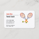 Search for tennis business cards Team