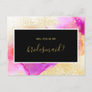 Search for hot pink fuchsia and gold invitations Watercolor