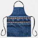 Search for blue denim aprons White
