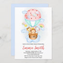 Search for hot air balloon invitations Giraffe