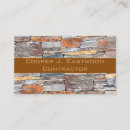 Search for natural stone business cards Brown