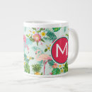 Search for flamingo monogram mugs Jungle