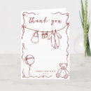 Search for hand drawn cards Baby shower