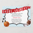 Search for sports baby shower invitations Cute