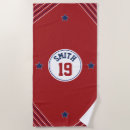 Search for baseball beach towels Red