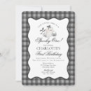 Search for gingham birthday invitations Girl