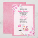 Search for stork baby girl shower invitations Heart