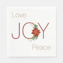 Search for christmas joy napkins Peace