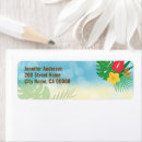 Search for hawaiian flower return address labels Summer